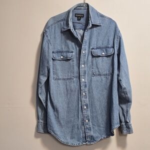 Vintage Dakota Denim Button-Up Shirt Size  Medium